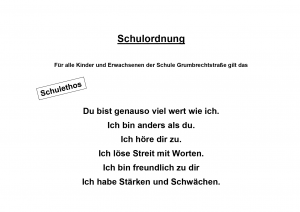 Schulordnung Teil 1