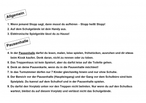 Schulordnung Teil 2